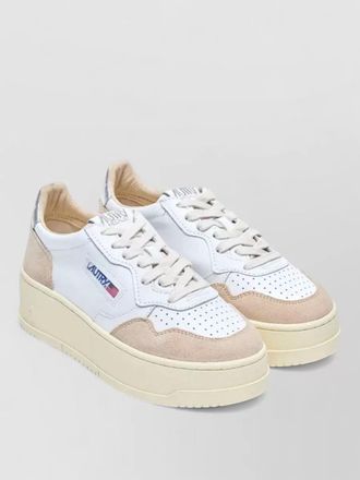 Autry medalist platform sneakers calfskin leather
