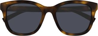 Gucci Oversized vierkante cat-eye zonnebril - unisex - Zonnebrillen - Bruin - 55 MM - Accessoires
