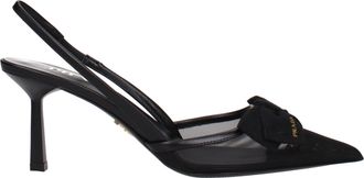 Prada Black Fibres High Heel Womens Pumps