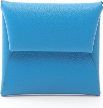 Hermès Bastia Blue Coin Purse/Coin Case (Pre-Owned)