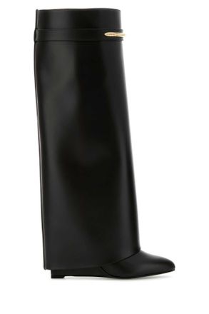 Givenchy Black Leather Shark Boots