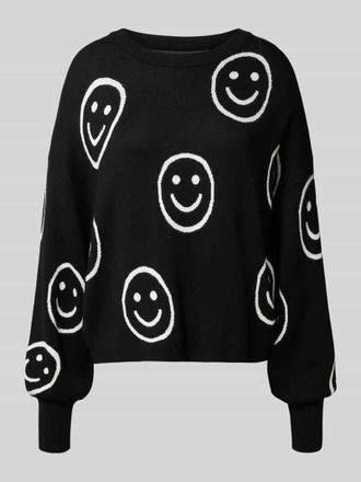 Only Regular Fit Strickpullover aus Viskose-Mix Modell MONTANA in Black, Größe L