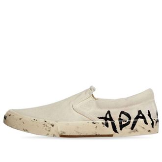 Balenciaga (WMNS) Balenciaga Paris Low Top Slip On Shoes Washed White Cotton 710295W3RR59010