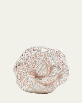 Judith Leiber Rose Blush Crystal Minaudiere
