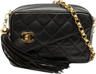 Chanel Pre-owned Borsa a tracolla in agnello trapuntato - - Pre-owned - Donna - Nero - ONE SIZE