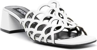 Sergio Rossi Sandalen - Sandals White - Gr. 37 (EU) - in Wei&szlig; - f&uuml;r Damen