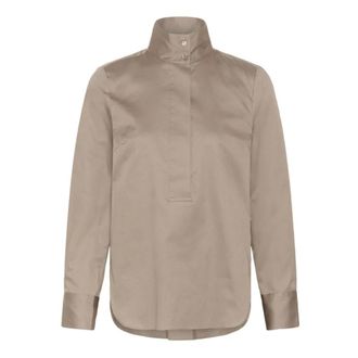 Inwear KeixIW Shirt - Dames - Blouses & Shirts - Beige - Maat: L Katoen