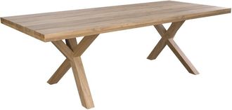 Rendez-Vous D&eacute;co Mesa de jard&iacute;n de madera de teca maciza para 10 personas