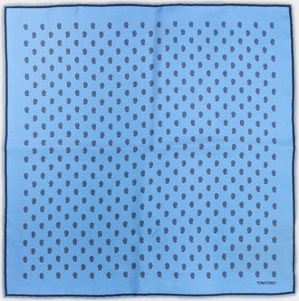 Tom Ford Men & apos;s Micro Paisley-Print Silk Pocket Square