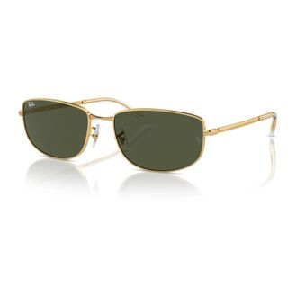 Ray-Ban Ovale Metalen Zonnebril - unisex - Zonnebrillen - Geel - 56 MM - Accessoires