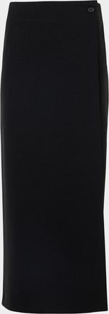 Akris Jersey Wrap Midi Skirt