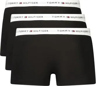 Tommy Hilfiger Logo-Waistband Cotton Boxer Shorts - Black