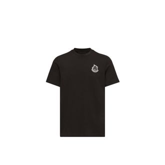 Moncler Moncler Logo Cotton T-shirt, Men, Black, Size: 3xl
