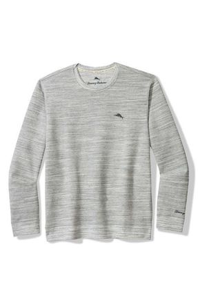 Tommy Bahama Sandstone Slub Cotton Blend Crewneck Sweatshirt in Lt Grey at Nordstrom, Size X-Large