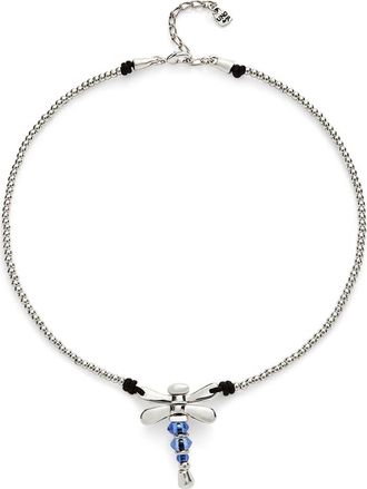 UNOde50 Short Pendant Necklace With Dragonfly in Silver at Nordstrom
