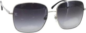 Chanel Pre-owned Accessories, female, Black, Size: ONE SIZE Pre-owned Vintage Sunglasses