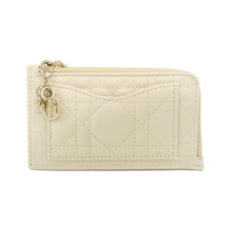 Dior Ivory Leather Coin Purse/Coin Case (Pre-Owned)