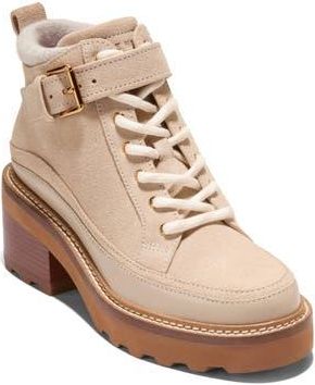 Cole Haan Shibley Waterproof Bootie in Light Sesame Wp Suede at Nordstrom Rack, Size 10.5