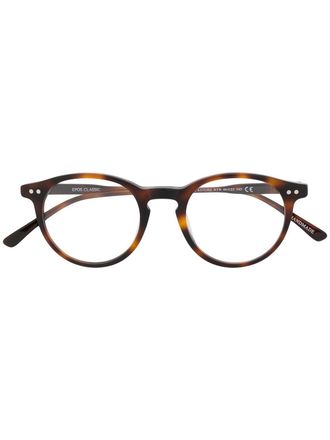 Epos round frame glasses - unisex - Acetate - One Size - Brown