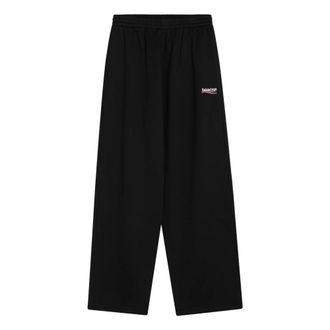 Balenciaga Wide Trousers, male, Black, M, Regular Fit Denim Jeans