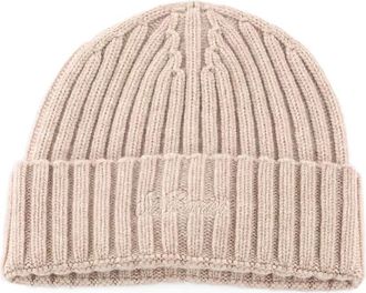 MC2 Saint Barth Berretto a coste con ricamo - Toni neutri