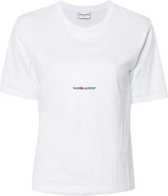 Saint Laurent T-shirt met Saint Laurent-logoprint