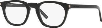 Saint Laurent 50mm Round optical glasses in Black at Nordstrom