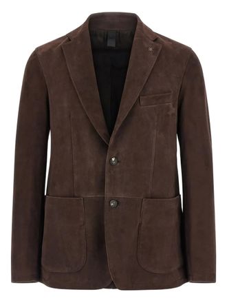 Tagliatore Suède blazer - Bruin