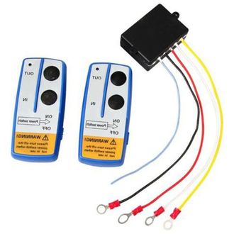 OEM Mandos A Distancia Inal&aacute;mbricos De 12 V Para Cabrestante, De Alta Resistencia, Con Alcance De 20 M (78 Pulgadas) E Indicador Luminoso Para Jeep, Atv Y