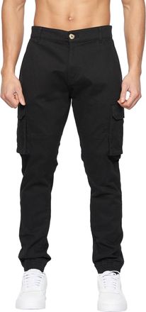 Crosshatch Heren Frentons Cargo Broek (Zwart)