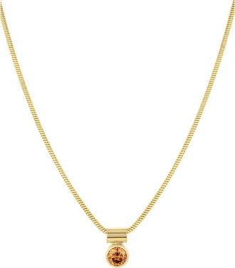 Set & Stones Ellie Birthstone Necklace in Gold /November at Nordstrom