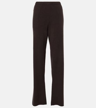 Extreme Cashmere N&deg;320 Rush cashmere-blend straight pants