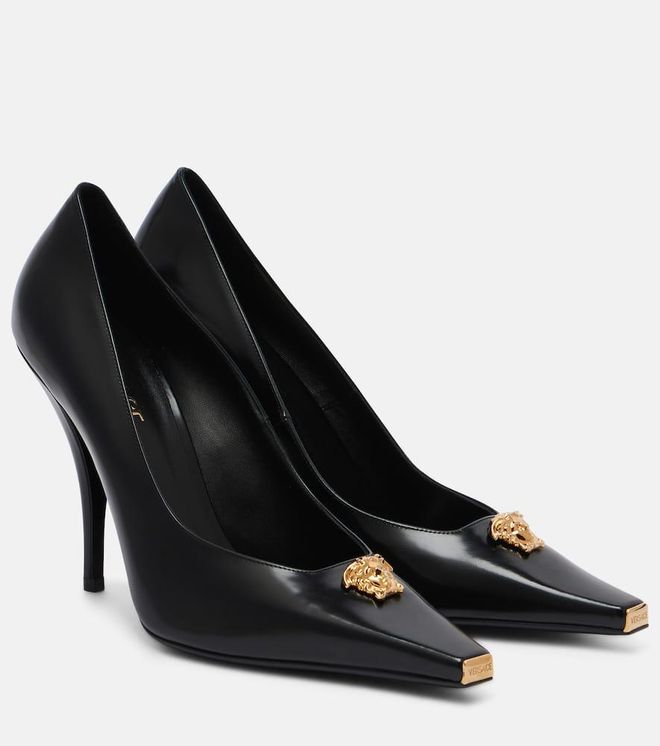 La Medusa 105 leather pumps
