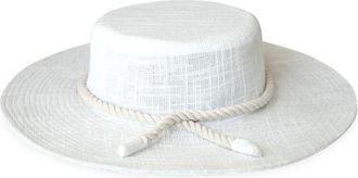 Brunna.Co The Loretta Linen Jute Hat in Beige at Nordstrom, Size Small
