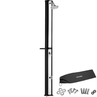 TecTake Ofanto 35 L Solar Shower in Silver