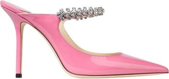 Jimmy Choo London Bing 100 Patent Leather Mules, Brand Size 34.5 ( US Size 4.5 )