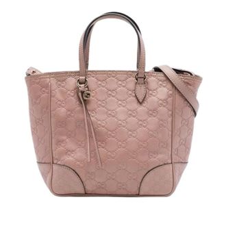Gucci Pre-owned Bree Tote Bag - Dames - Pre-owned - Roze - Maat: ONE Size Leer