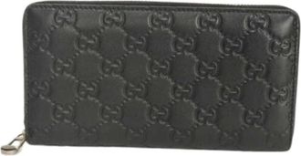 Gucci Pre-owned Canvas wallets - Heren - Vintage Accessoires - Zwart - ONE Size - Vintage