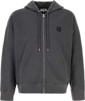 Maison Kitsuné Dark Grey Cotton Sweatshirt
