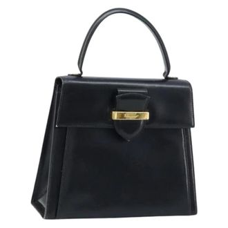 Ferragamo Pre-owned Handtas - Dames - Vintage Handtas - Zwart - ONE Size - Leer - Vintage