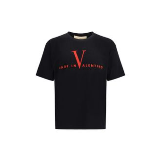 Valentino Garavani Black Cotton Mens T-Shirt