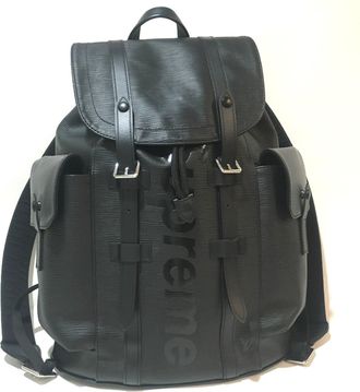 Louis Vuitton Epi Black Epi Leather Backpack (Pre-Owned)