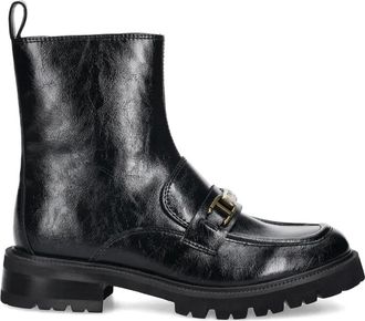 Twin-Set buckle-detail boots - women - Other fibres/Rubber/Other fibres - 40 - Black