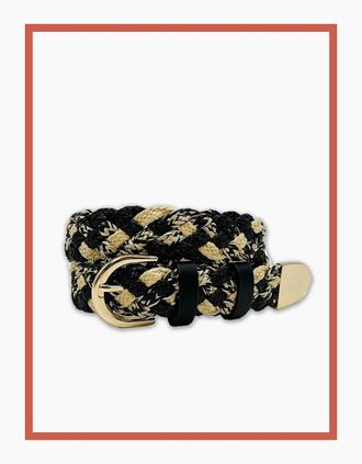 Nooki Design Womens Serena Plaited Belt-Black Mix - Size: SM