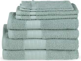 Good Morning Handtuch Set »Uni« Baumwolle, Walkfrottee, Bordüre, 500 GSM,Einfarbig, ohne Aufhängung