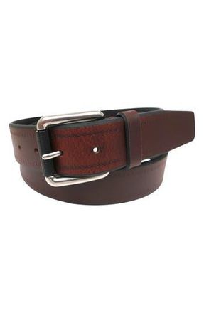 Boconi Antiqued Roller Buckle Leather Belt in Cognac at Nordstrom Rack, Size 40