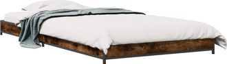 vidaXL Estructura De Cama Roble Ahumado 80 X 200 Cm Vidaxl