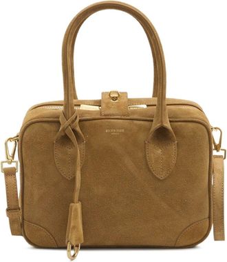Golden Goose Vita Bag Suede Body Nappa Braided Accessories With Gold Metal Details