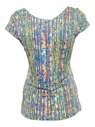 Versus vibrant print jersey top - Blue