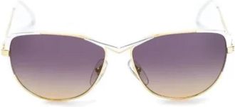 Saint Laurent Pre-owned Metal sunglasses - Dames - Vintage Accessoires - Grijs - ONE Size - Vintage